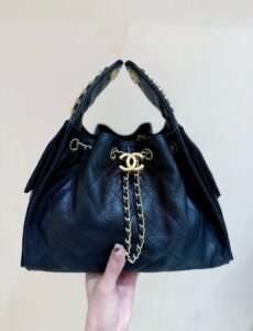 187 Factory Chanel 25 Handbag Black Caviar Leather Gold Hardware Premium Quality