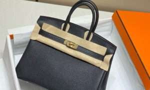 187 Factory Hermès Birkin 30 Black Togo Leather Gold Hardware