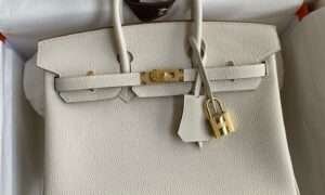187 Factory Hermès Birkin 30 Craie Togo Gold Hardware